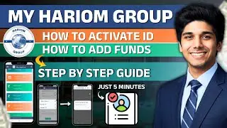 How To Add Funds 😱 How To Activate ID ( My Hariom Group )