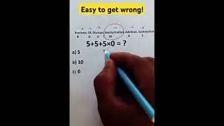 5+5+5&times;0= ? Can you solve this?BODMAS rule #maths