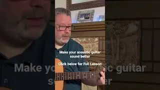 How to strum softly for a better sounding acoustic guitar
