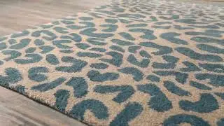 Lockbourne Leopard Print Area Rug