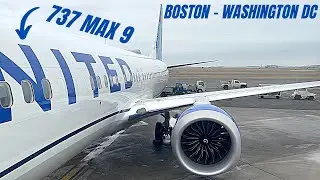 TRIP REPORT | United Airlines Economy Class | Boston (BOS) to Washington DC (IAD) | Boeing 737 MAX 9