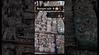 BUMPER SALE ⚡😱💃On Oxidised Jewellery 🤯🥳 Only at Charminar 🦋✨| Street Shopping 💕 #shorts #viral