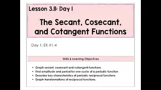 3.11-A Funkcje secant, cosecans, cotangens, wideo