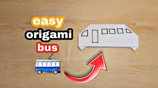 how to fold origami bus || very easy paper bus || diy bus
