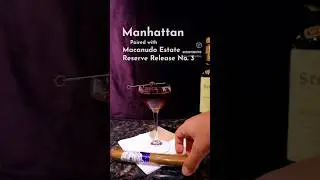 Manhattan & Macanudo pairing #howto #cocktailrecipe #cigars
