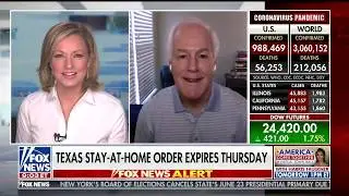 On Fox, Sen. John Cornyn Discusses Texas Reopening, Coronavirus Relief for State and Local Govt's