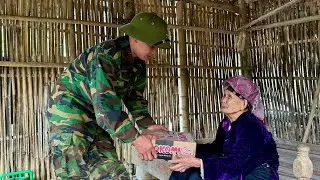 Молодой солдат помогает старику, живущему в одиночестве в горах.
