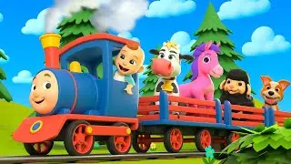 Tierisches Spielvergnügen im Kinderzug | LuLu LaLa Kinderreime und Lieder für Neugeborene