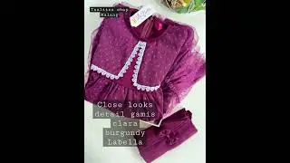 Review gamis anak clara burgundy labella