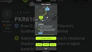 Gulshan E Kaneez Fatima To National Stadium | Careem Indrive Earning In Pakistan #indriver #shorts