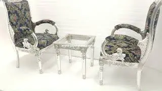 SILVER TABLE AND CHAIR By Pushpa Exports #luxuryhomefurniture #homedecor
