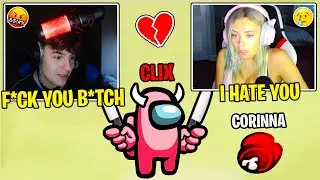 Clix & Corinna Get Into a *FIGHT* After This Happened... (Among Us)