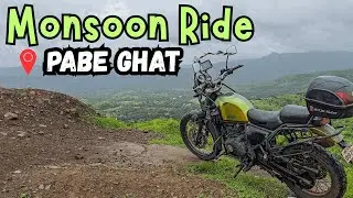 Monsoon Bike Ride to Pabe Ghat 🌧 | Hidden Gem 50Km from Pune #mh20rider