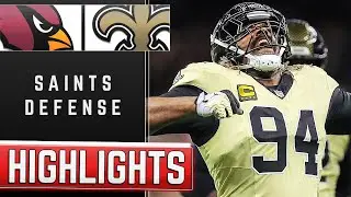 Saints Defense Best Plays vs Cardinals | Week 1 Highlights