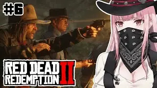 CUTSCENE REACTIONS | Calli First Time RDR2 Let's Play | Part 6 | Robbing The Bank