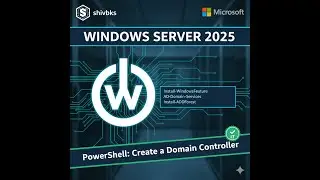 How to Create a Domain Controller in Windows Server 2025 using PowerShell | Hindi