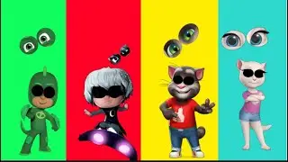 Wrong Eyes 👀 Dame Tu Cosita Talkin Angela and Talkin Tom and Pj Masks