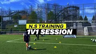 Drive the Ball with Inside Foot Turns witch Feet in Zig-Zag Cones |  rill for Kids & Academy Players