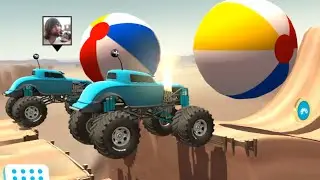 MMX HILL CLIMB: Disert Stage 2 - Completed with Monster truck- Car racing game