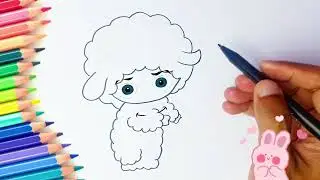 How to Draw My Sweet Piano 🎀🐑✨ Easy Sanrio Tutorial! #MySweetPiano #Sanrio #Drawing