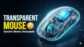 Arctic Fox Pureview Transparent Wireless Mouse Unboxing & Review 🔥