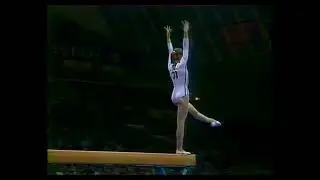 Nadia Comaneci.1977 European Championships. EF. BB