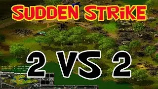 Sudden Strike Forever multiplayer battle 2 vs 2. WW2 strategy games