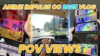 fly with me to anime impulse orange county 2025 🌸 traveling, no talk, chill, pov shots