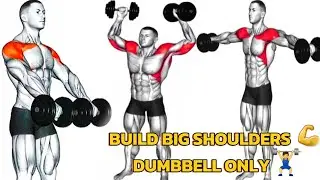 🔥 Build Big & Round Shoulders | Dumbbell Only Shoulder Workout at Home & Gym