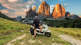 ИТАЛИЯ! В АЛЬПЫ НА HONDA PCX!  #альпы #домбровский #дневникэмигранта #дорогойдневник #hondapcx