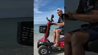 We Took This Mobility Scooter EVERYWHERE&hellip; Snow, Sand & Logs 😳