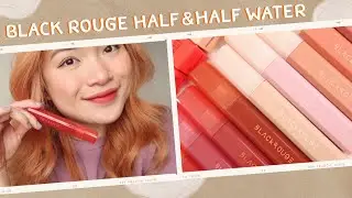 |SWATCH + REVIEW| BLACK ROUGE HALF & HALF WATER 💓 ROSIE PHAM
