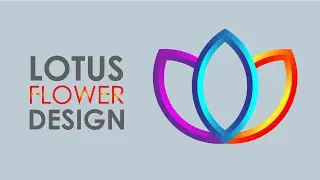 Create Lotus flower design in Adobe illustrator