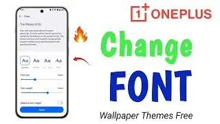 Change Font 2025 🔥 All OnePlus Phone 🤳 How to change Font Free Android Phone , New Font 