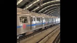 METRO TRAIN RUNNING AT FULL SPEED🚇 | DELHI METRO VIEW#Metro #DelhiMetro #travel #Vlog#delhi #metro