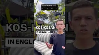'KOS-KOSAN' in English #bahasainggris