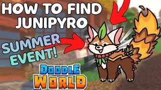 DOODLE WORLD[SUMMER EVENT] HOW TO FIND JUNIPYRO DOODLE - ROBLOX