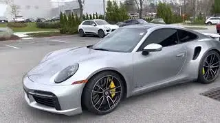2021 911 Turbo S GT Silver on Black