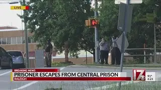 Raleigh police searching for escaped inmate from Central Prison