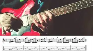 Mixed major and minor arpeggio exercise with tabs