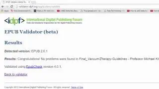 How to check your EPUB validate