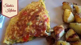 Bell pepper omelette – an easy midweek dinner or weekend lunch
