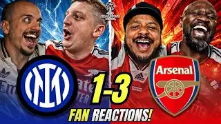Arsenal Fans React to Inter 1-3 Arsenal | UEFA Champions League Fan Reactions