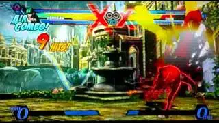 UMVC3 Morrigan Vector Drain XF Corner Combo 2 100%