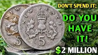 Top 5 UK Queen Elizabeth II 5p New Pence Coins Worth BIG Money! 💰 | Could You Have a Fortune?!