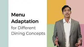 Menu adaptation for different dining concepts