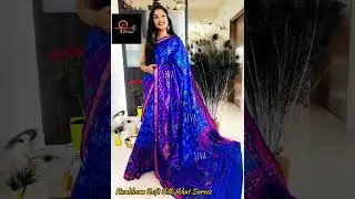 Handloom Soft Silk Sarees With Ikkat Print