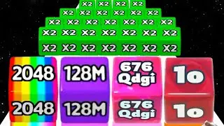 Jelly Race Number Game vs Ball Merge 2048 - All Level Gameplay (Freepya, New Update)