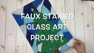 Faux Stained Glass Art Project for Kids