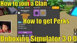 How to get Perks and Level | How to join or make a Clan in Unboxing Simulator | How to get Tickets